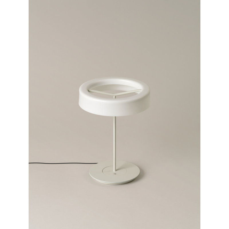 Metal Desk Lamp, White, Translucent