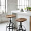 Tabouret pivotant en bois massif Bridgeview