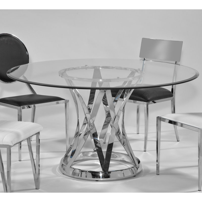 dessus de table de salle à manger biseautée Netta