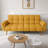 Modern 76.7 in. Flared Arm Linen Rectangle Convertible Sofa-920795755