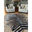 Tapis brun / noir Annecorinne
