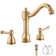 Widespread 2-handle Bathroom Faucet with Drain Assembly