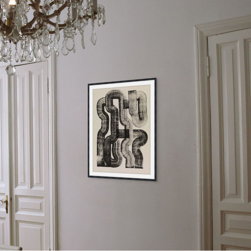 Abstract Print by Trey Hurst, 13.75" H x 11.75" W