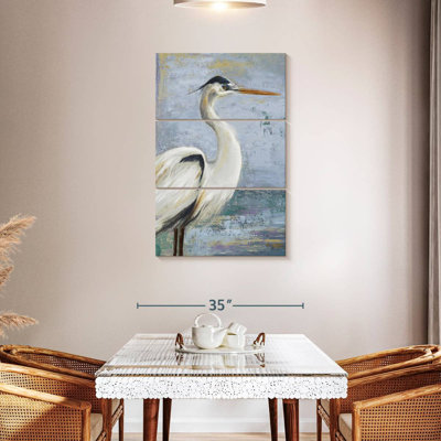 Brampt Blue Heron On Blue I