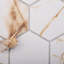 Carreau de mosaïque en porcelaine alvéolaire pour mur et plancher 4 po x 4 po Perfection-94848063