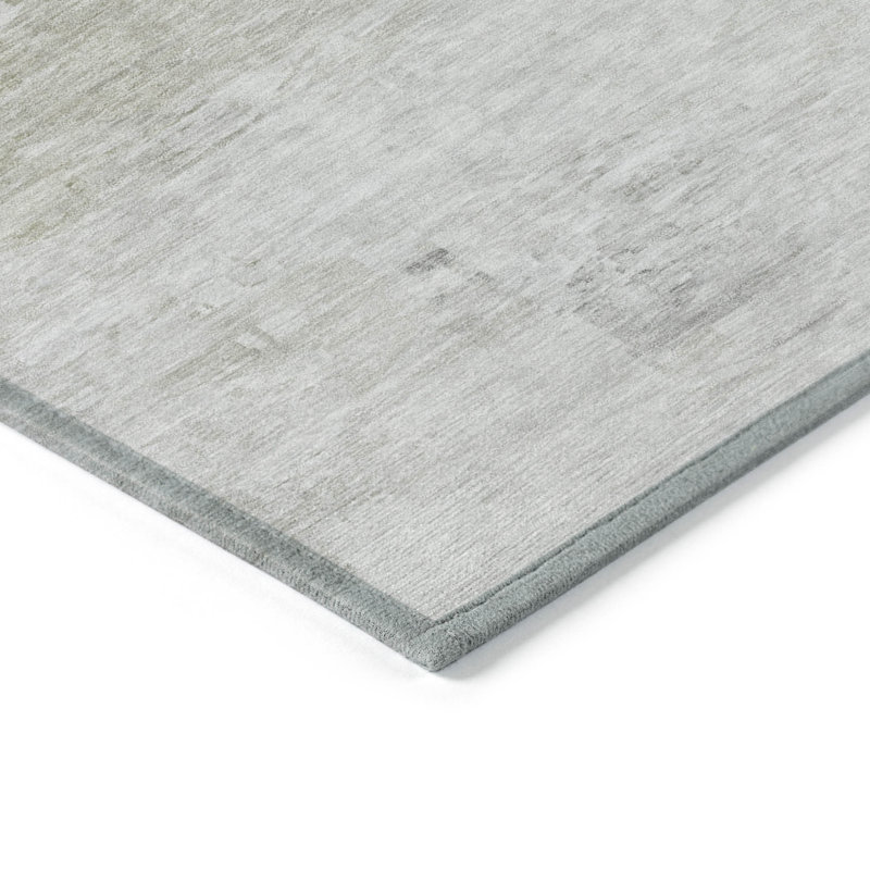 Tapis extérieur lavable abstrait ivoire 5 pi x 8 pi beige