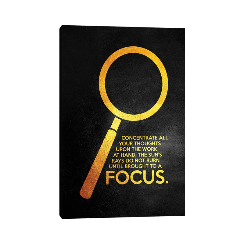 Focus 1 Piece Wrapped Canvas Wall Art, 20.32 cm H x 30.48 cm W