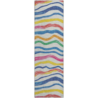 Premium Machine Washable Harjo AMF1581 Stripes Rug
