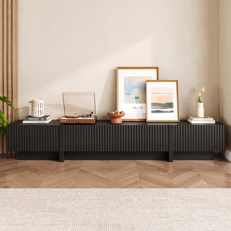 Meuble télé 98 po Mid Century , black