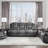 Modern Luxury Chair Glider Reclining 1Pc Formal Living Room Furniture Premium Faux Leather Upholstery Comfortable Two-Tone