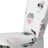 White Circle Pattern - Upholstered Patterned Accent Side Chair