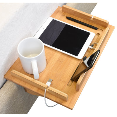 Tirrinia Bamboo Bedside Shelf Table, 14.8X10 Inches, Back to School