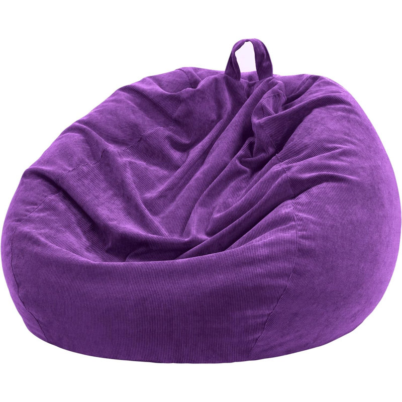 Bean Bag Chair Cover (No Filler) For Adults And Kids, Extra Large Stuffed Animal Storage Bean Bag Washable Soft Premium Corduroy Stuffable Bean Bag Cover
