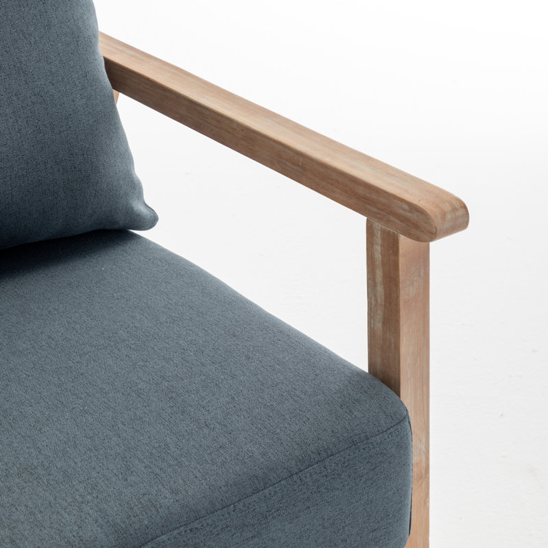 Fauteuil Itzhak, Mélange de lin gris