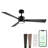 Bali Smart 5-Blade 52in Ceiling Fan 2700K-6000K CCT Selectable LED Light Kit with Remote Control and Hardware with Reversible Blades in Weathered Wood or Works With iOS or Android App-113057332-113057329