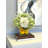 Hydrangeas Arranged in Glass Vase with Lemons