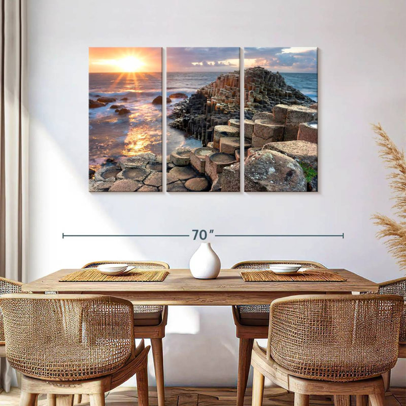 Plage Gillard Giant's Causeway, H 36 po x l 57 po