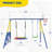 YC saucer swing 40"  -Rainbow