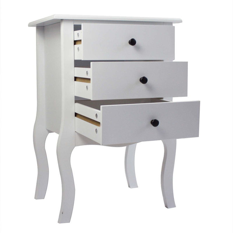 Table de chevet européenne - Trois pompes