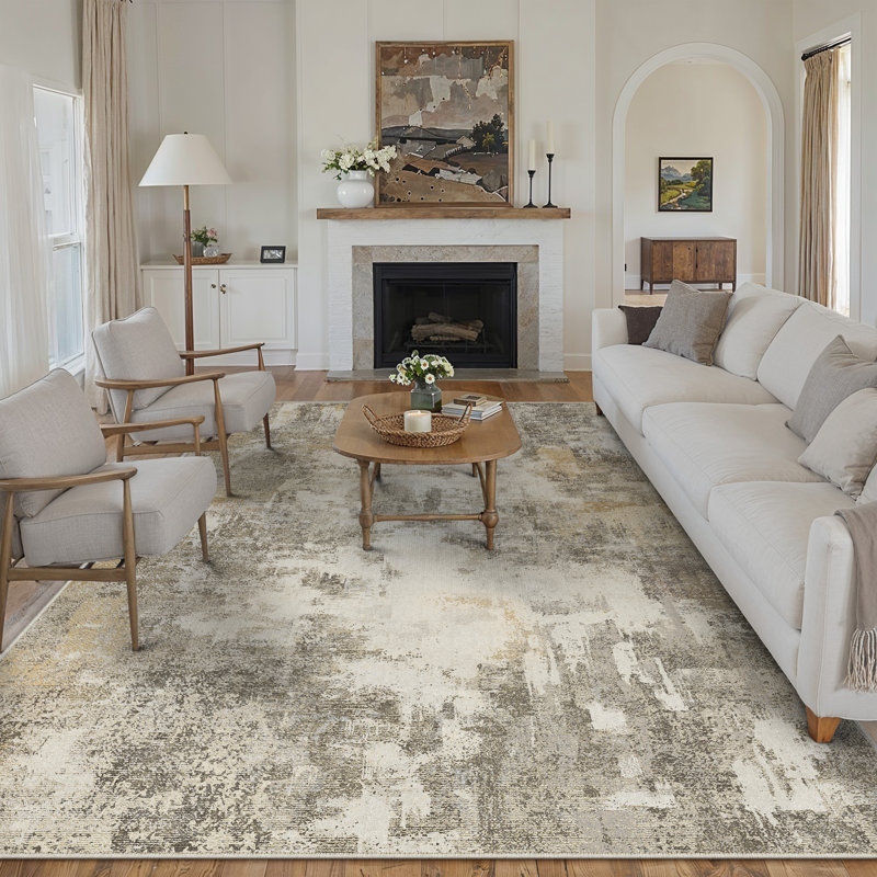 Tapis moderne lavable à la machine avec envers antidérapant Miro, Rectangle 9 pi x 12 pi