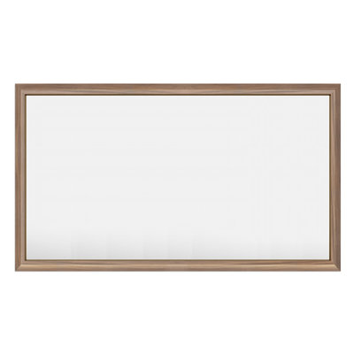 Amara Tempered Glass and Aluminum Alloy Framed French Cleat Mounted Wall Mirror