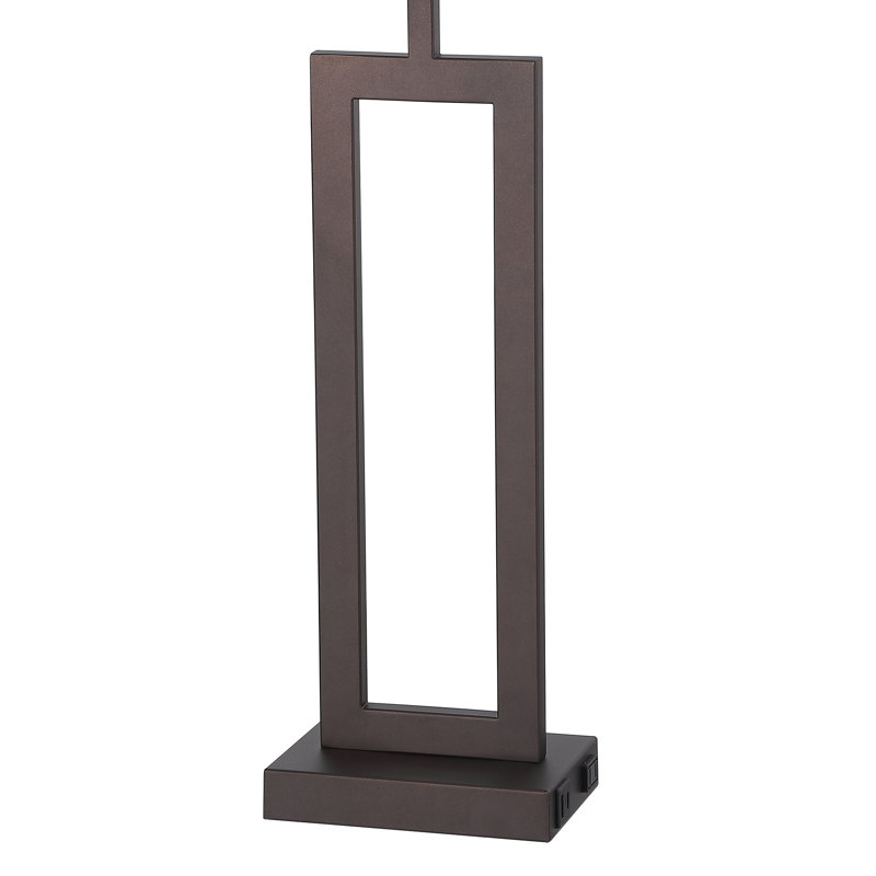28.5 Metal Single Table Lamp Lase, Bronze