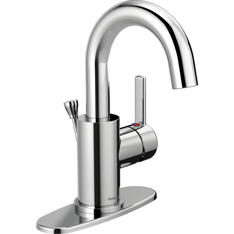 Precept Single-handle Bathroom Faucet with Drain Assembly, Chrome