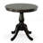Classic Black 30-Inch Round Dining Table with Space-Saving Pedestal Base-1040644832-962704652