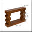 Console géométrique empilable en bois avec design moderne et fabrication durable pour un décor élégant