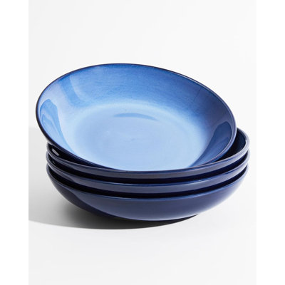 Premium Ceramic Pasta Bowl Set, Large Microwave & Dishwasher Safe Soup Bowls, Durable Stoneware For Serving Salads, Pasta & More