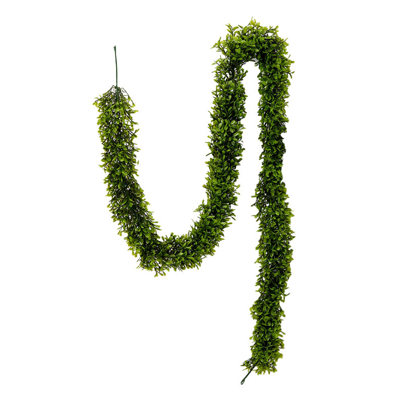 66'' in. Faux Boxwood Garland