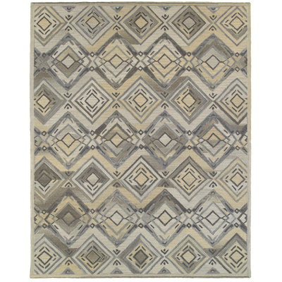 Cecelia Hand Tufted Wool Geometric Indoor Rug