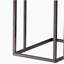 Buffet vieilli gris et noir avec plateau extensible