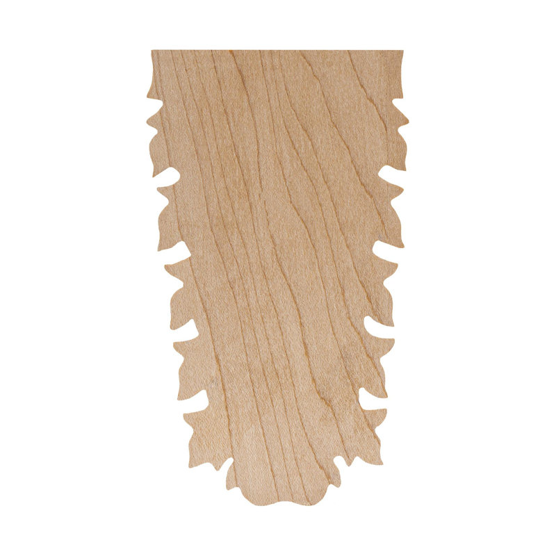 Maple Acanthus Unfinished Decorative Accent Tile Set