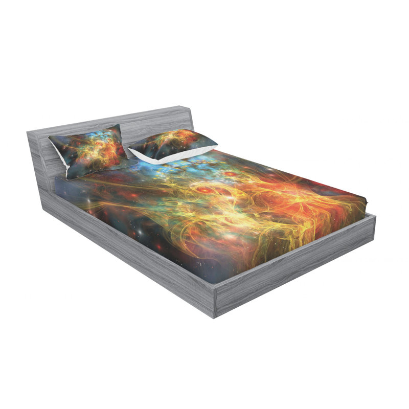 Microfiber Sheet Set, Queen Sheet Set with Fitted Sheet