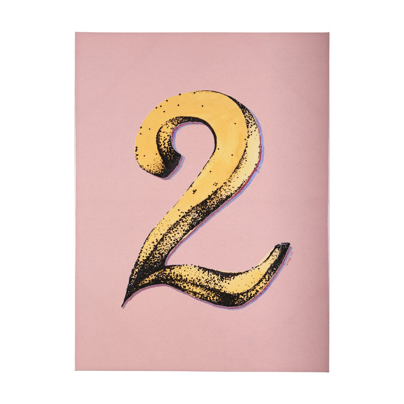 Numbers II a Hand Embelished Textured Canvas, 56" H x 42" W x 1.5" D