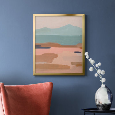 Toile encadrée de qualité supérieure Desert Sunrise II - prête à être accrochée