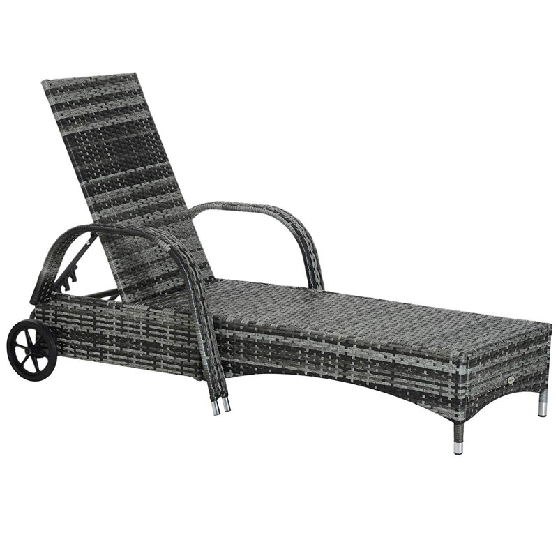 Aalijah 200cm Long Reclining Single Chaise with Cushions