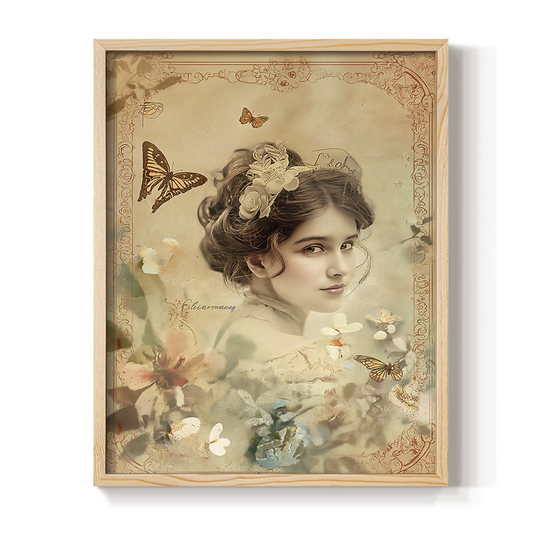 Reproduction encadrée WOMEN Series CECLxxxix - bois massif