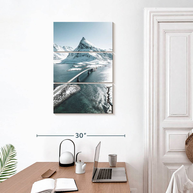 Pont Alvord Fredvang en hiver, H 32 po x l 20 po