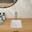 13.75"X20.25" White Ceramic Vertical Undermount Bathroom Sink With Overflow(Includes Only The Bathroom Sink)