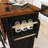 53.7" Drop-Leaf Countertop Kitchen Cart With Towel Rack And Spice Rack & Power Outlet-65773248