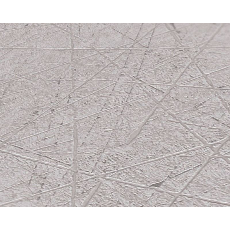 Rouleau de papier peint L 33 pi x l 21 po Waynesburg, Gris / argent