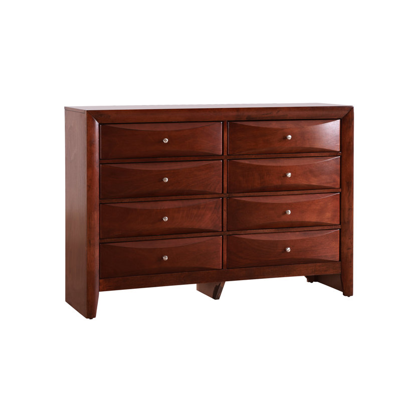 Armoire de rangement 8 tiroirs pour la lingerie 8 tiroirs, Cerisier