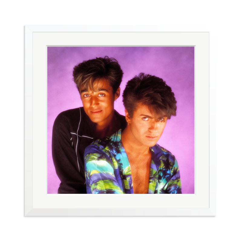 Wham! in London 1983, White, 25" H x 25" W