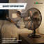 Ventilateur de table rotatif