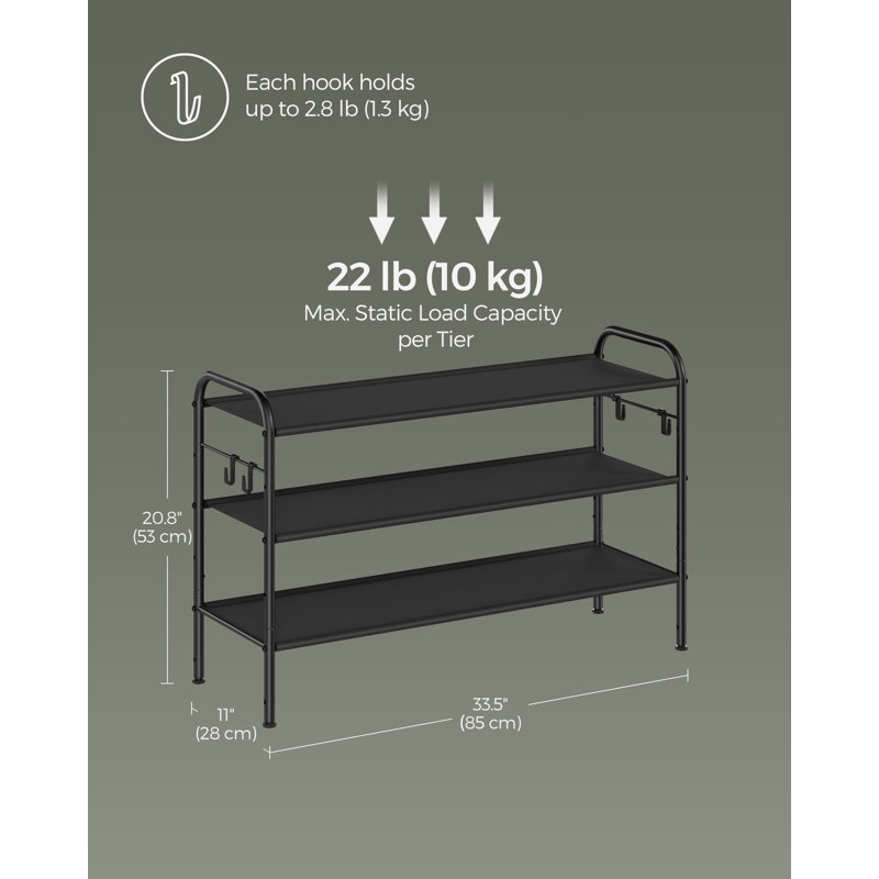 Bernyce 10 Pair Shoe Rack