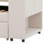 Lit simple tapissier avec rangement et lit gigogne simple, ports de chargement USB-106501184