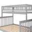 Lit simple superposé au dessus d'un lit double avec gigogne et escalier-1263597467-1263597464