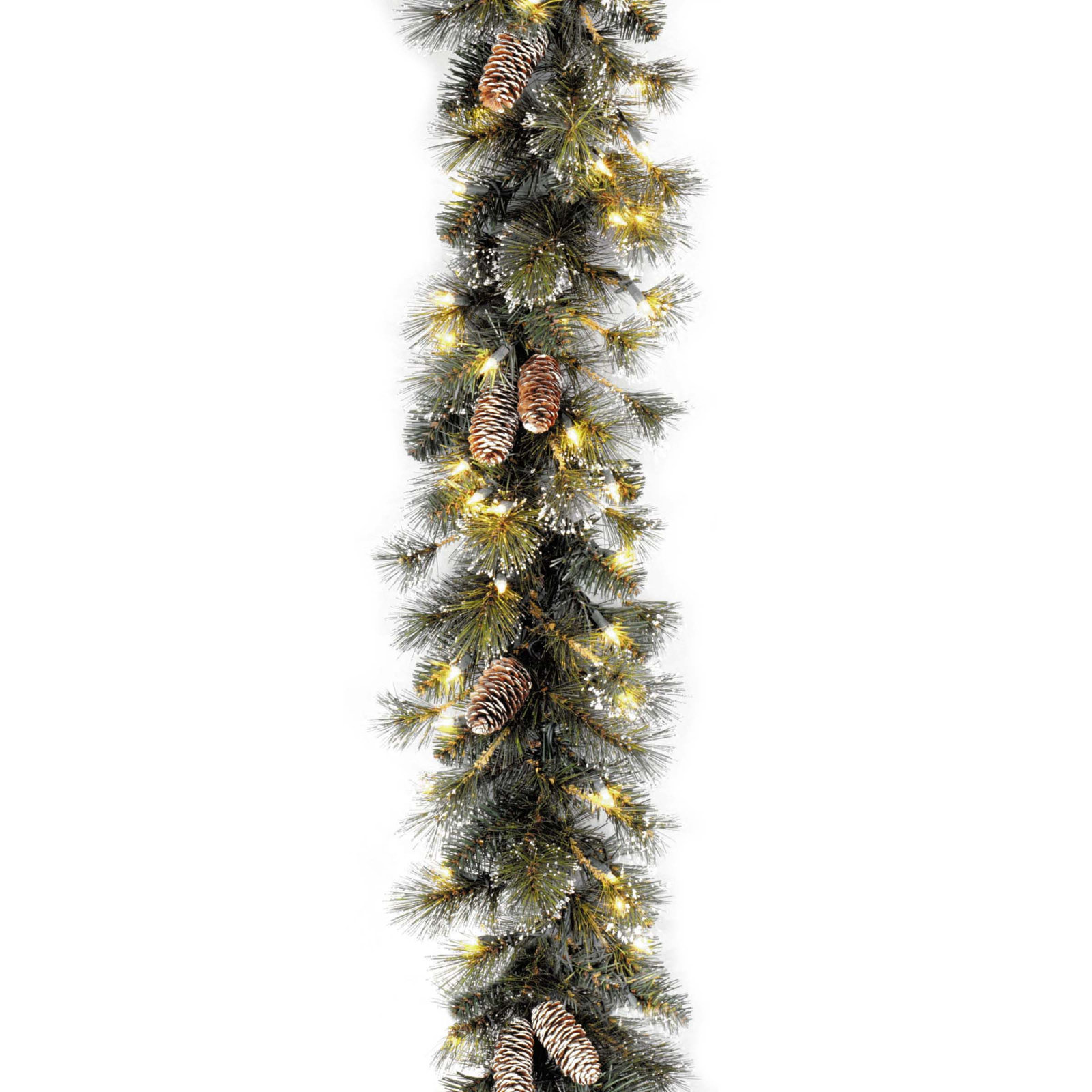 Kamarli 108" Frosted Pre-Lit Garland